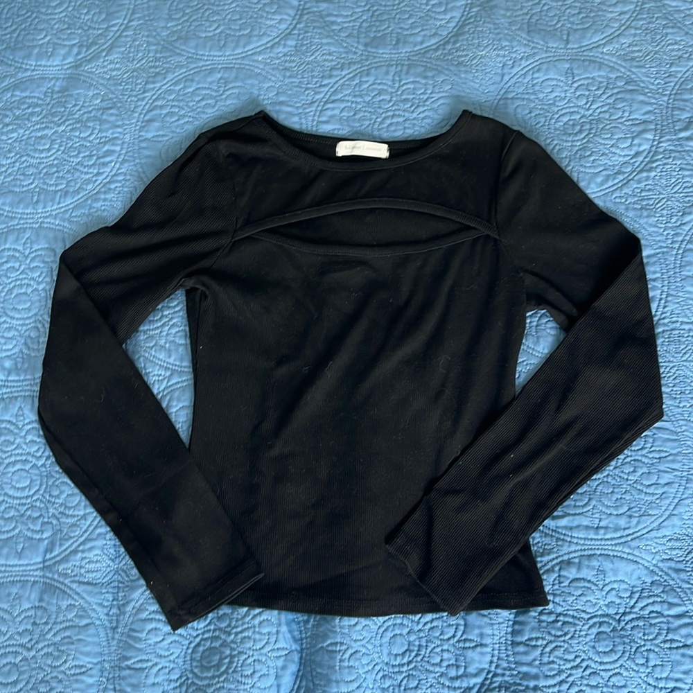 Open Chest Long Sleeve Tee